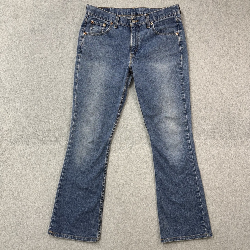 Y2K Levi's Women's Jeans Size 10 Blue Relaxed Bootcut Stretch Red Tab 5 Pocket